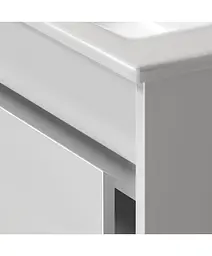 Тумба Мойдодир Prime 80-А ST зі стільницею підвісна, Білий - мініатюра 3