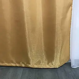 Штори із монорею золотистого кольору на тасьмі 2шт. 150х270 ALBO pbe0052473