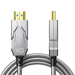Кабель оптичний армований HDMI 2.1 70m Dtech DT-HF8070K (74-00152) - мініатюра 3