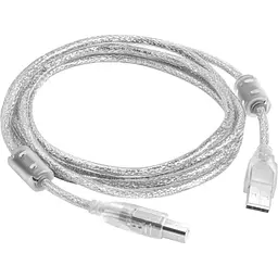 Кабель Merlion USB 2.0 AM/BM 3 m White [YT-AM/BM-3.0T] [119022] - мініатюра 1