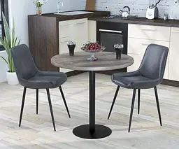 Обідній стіл круглий BS-450 Діаметр 80 см Loft Design (Дуб Палена)