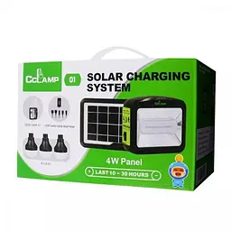 Сонячна зарядна станція Cclamp CL-01 4W + LED ліхтар + лампочки + Power Bank - мініатюра 6