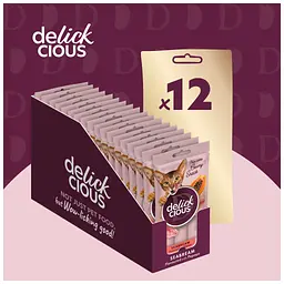 Ласощі для котів Delickcious Дорада з додаванням папаї 4 х 15 г (4820269141612) - мініатюра 5