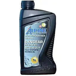 Олива трансмісійнa Alpine Syngear 75W-80 FE GL-4 / GL-5 1л - мініатюра 2