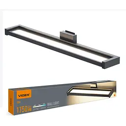 Світильник LED Videx WL02 настінний з сенсором 18W 2800K-4000K-6000K Black (VL-WL02-18CSB)