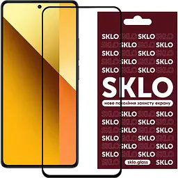 Захисне скло SKLO Full 3D Glass для Redmi Note 13 5G/13 Pro 4G/5G / Poco M6 Pro 4G/ Note 14S Black [125417]