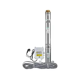 Насос свердловинний відцентровий Taifu 4STM 2/15+50M Н=105 м, Q=3,3 м3, P=750 Вт, кабель 50 м +пульт (TF3383)