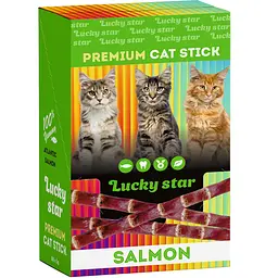 Ласощі для котів Lucky Star Паличка з філе атлантичного лосося 60 шт. по 5 г