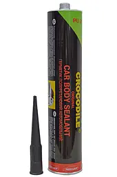Герметик кузовний для швів CROCODILE 310 г чорний (PU 210 FC) - мініатюра 3