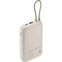 Зовнішній акумулятор Xiaomi Integrated Cable 10000mAh 22.5W Beige (BHR9072GL) [125057] - мініатюра 3