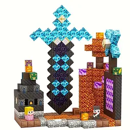 Магнітний конструктор Minecraft 108 шт по грі Майнкрафт Підземелля замку Mk001014 - мініатюра 5
