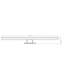 Світильник підсвітка для дзеркала Goldlux 328595 Samos Led 60 1x12W 4000K 1350Lm IP44 чорний - мініатюра 3