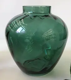 Ваза 16x16x17 "Амфора" (скло у напиленні)