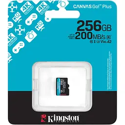 Карта пам'яті Kingston microSDXC Canvas Go! Plus 256GB Class 10 UHS-I U3 V30 A2 (SDCG4/256GBSP) [139170] - мініатюра 4