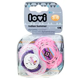 Пустушка силіконова Lovi Indian Summer, симетрична, 3-6 міс., 2 шт. (22/856girl) - мініатюра 11