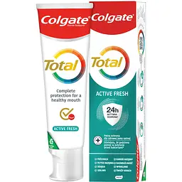 Зубна паста Colgate Total Active Freshness антибактеріальна багатофункціональна 75 мл - мініатюра 6