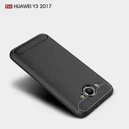 Чохол PRIMO Carbon Fiber Series для Huawei Y3 2017 Black - мініатюра 6