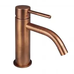 Змішувач для раковини Paffoni Light без донного клапана brushed copper LIG071RMSP, Бронза