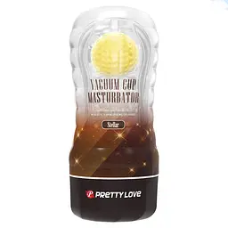 Мастурбатор Vacuum Cup Stellar Yellow прозорий - мініатюра 2