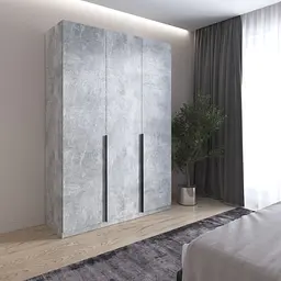 Шафа для одягу Vays M-32, 2 штанги та полиці, ЛДСП, 150×50×220 см - для спальні, вітальні, передпокою - мініатюра 5