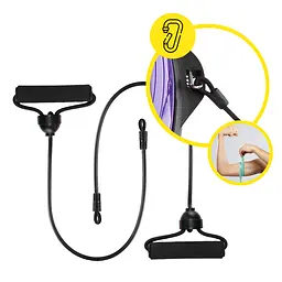 Балансувальна платформа (півсфера) Cornix Bosu Ball 58 см з еспандерами Violet XR-0454 - мініатюра 5