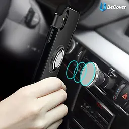 Чохол BeCover Magnetic Ring Stand для Xiaomi Redmi Note 3 Gray (701918) - мініатюра 4