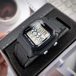 Чоловічий годинник Casio W-800H-1A Чорний ( AT1141-0059 ) - мініатюра 3