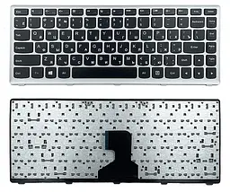 Клавіатура для Lenovo Ideapad Z400 чорна/сіра High