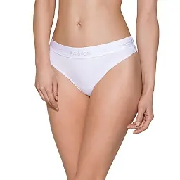 Трусики-бразиліана з бавовни Passion PS005 Panties white L