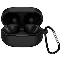 Чохол-накладка DK Silicone Candy Friendly з карабіном для Sony WF-1000XM4 (black)