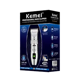 Машинка для стрижки волосся та бороди Kemei KM-4009 професійна акумуляторна бездротова - мініатюра 5