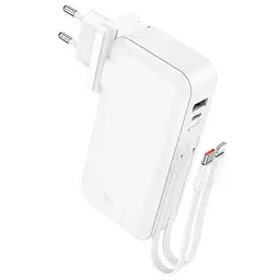 Портативний ЗП Power Bank Hoco J126 Travel 22.5W+PD20W 10000 mAh White
