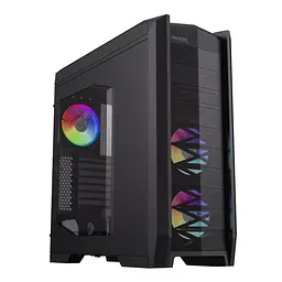 Корпус GameMax Dragon Knight 2 Black без БЖ Full Tower для E-ATX / ATX / Micro ATX / Mini-ITX 1xType-C / 2xUSB 3.0 / 2xUSB 2.0 макс. CPU - 170 мм / VGA - 420 мм 5x120 мм ARGB бічна панель із загартованого скла вбудований картридер та док-станція