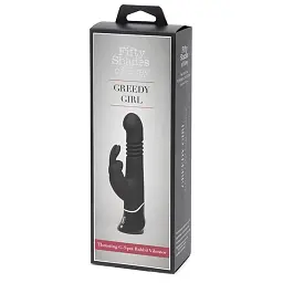 Вібратор-кролик Fifty Shades Of Grey Greedy Girl Thrusting G-Spot 22.8 см чорний - мініатюра 3