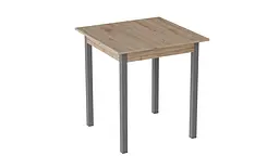 Стіл кухонний Ferrum-decor Дієго 75x80x80 Сірий ДСП Сан-Марино 16мм (FRD-105654)