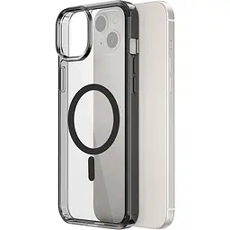 Чохол WiWU Magnetic Crystal Case для Apple iPhone 15 Transparent/Black [96955] - мініатюра 4