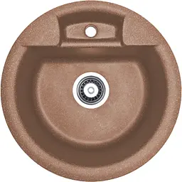 Кухонна мийка Adamant Fine Ø470x190 terra-cotta 198223, Коричневий