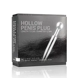 Порожнистий уретральний стимулятор Sinner Gear Unbendable - Hollow Penis Plug, довжина 7,5 см, діаметр 12 мм - мініатюра 5