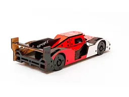 Дерев'яний 3D конструктор Racing Car, Puzzleоk (Puz-01037), 146 дет. - мініатюра 6