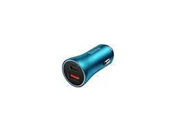 Автомобільний зарядний пристрій BASEUS Golden Contactor Max Dual Fast Charger U+C 60 W Blue (CGJM000103) - мініатюра 4