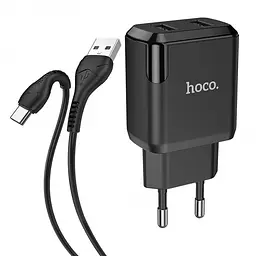 Зарядний пристрій 220В 2 USB з кабелем - мініатюра 2