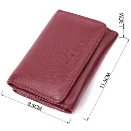 Шкіряний цікавий гаманець для жінок ST Leather 22507 бордовий - мініатюра 6
