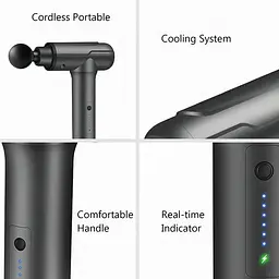 Масажер для тіла перкусійний WOLONOW Massage Gun Lite (FGMN-R-35) чорний - мініатюра 5