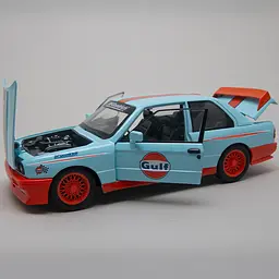 Колекційна металева модель автомобіля АвтоЕксперт BMW M3 E30 з інерцією, світлом та звуком 1:24 - мініатюра 6