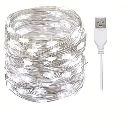 Гірлянда Sun Lamp крапля роси usb 200 led 20 м c USB для 5 v оптом біле світло - мініатюра 2
