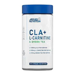 Жироспалювач Applied Nutrition CLA, L-Carnitine & Green Tea, 100 капсул