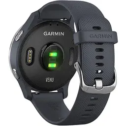 Спортивний годинник Garmin Venu Silver Stainless Steel Bezel w. Granite Blue and Silicone B. (010-02173-01/010-02173-03) - мініатюра 6