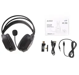 Навушники бездротові XR-200, Black, Bluetooth 5.3 / USB 2.4GHz / 3.5 мм A4Tech teh0028014 - мініатюра 6