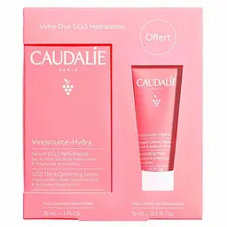 Набір Caudalie Vinosource-Hydra Set: Маска для обличчя та очей Vinosource S.O.S, інтенсивне зволоження, 15 мл + Зволожуюча сироватка Vinosource S.O.S, 30 мл (2836) - мініатюра 2