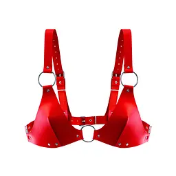 Ліф з натуральної шкіри Feral Feelings - Bikini Top Red - мініатюра 1